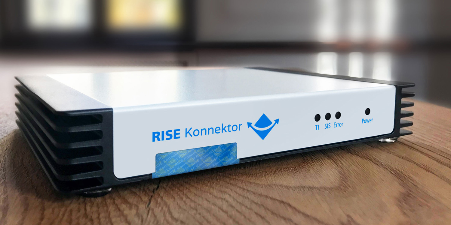 Picture showing RISE Konnektor on a table
